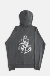 NOFOk'n AROUND HERE "Anchor Design" Zip-Up Hoodie