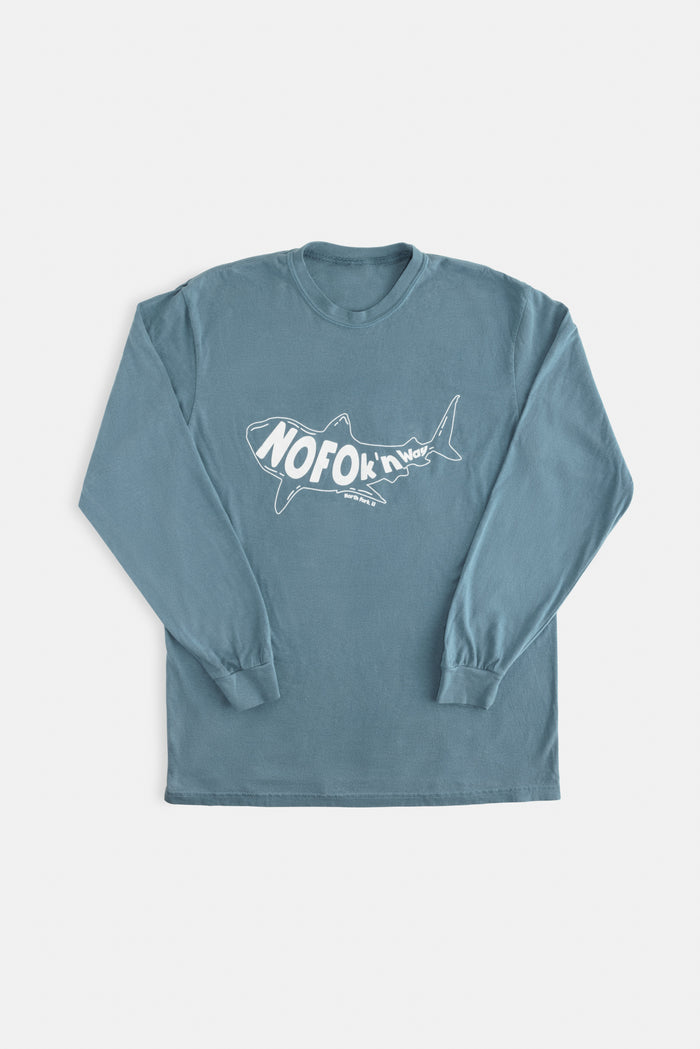 NOFOk'n Way Shark Logo Long Sleeve T