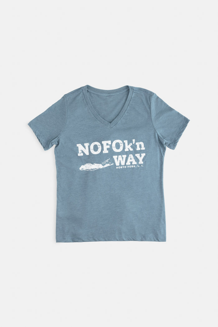 "NOFOk'n Way" Classic Logo Women's V-Neck