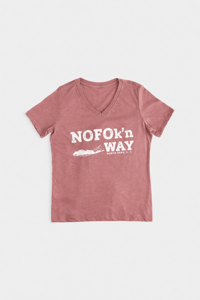 "NOFOk'n Way" Classic Logo Women's V-Neck
